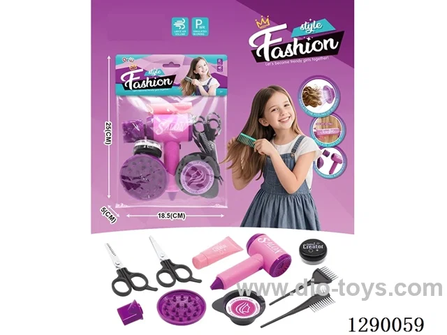 Hair Salon Hair Dryer, Straightener, and Accessories Set (10PCS) - not included battery