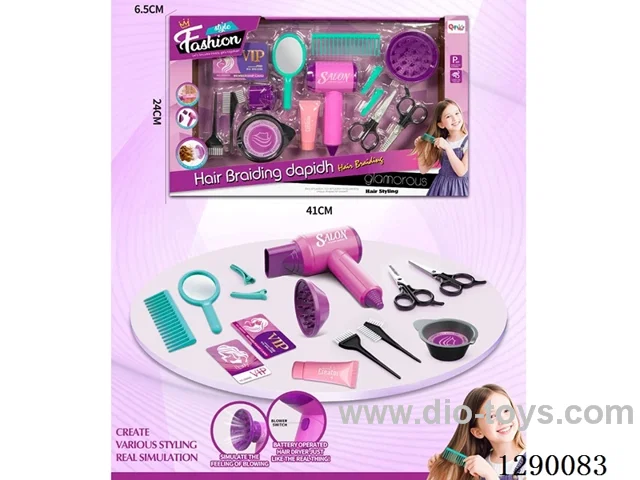 Hair & Beauty Hair Dryer & Straightener Home Use Set (15PCS) - not included battery