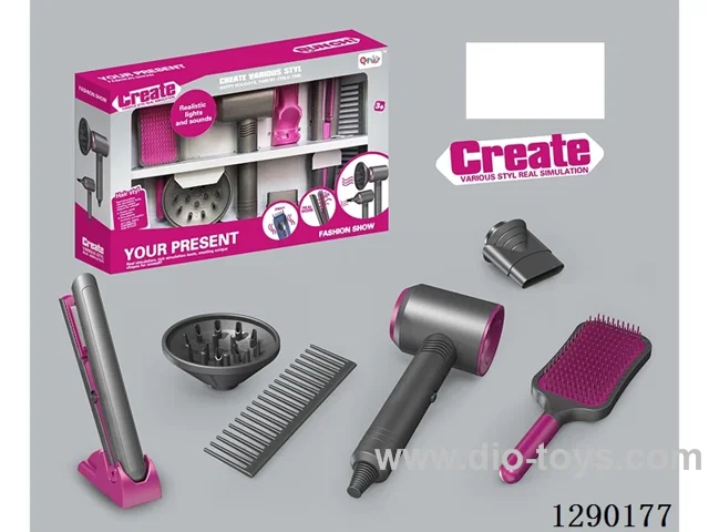 Hair Dryer and Straightener Set (7PCS)