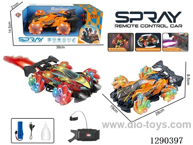 RC Stunt Car with Watch-Style Remote Control included battery