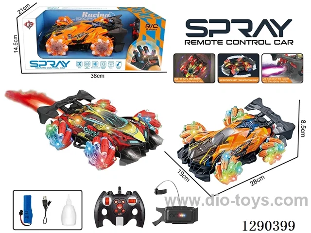 RC Stunt Car with Dual Controllers (Handheld and Watch) included battery