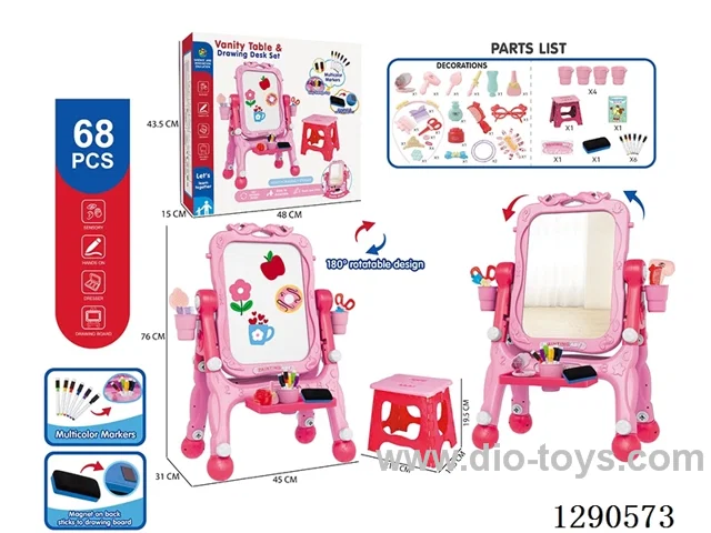 Vertical writing board/Dressing Table 2 in 1