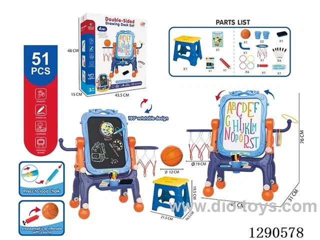 Vertical writing board 4 in 1