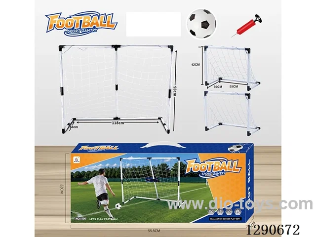 2-in-1 Assembled Soccer Goal