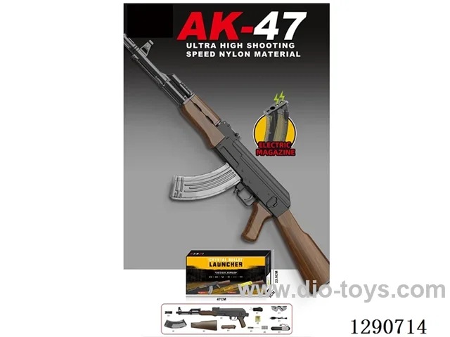 Nylon Alloy AK-47 Electric Water bullet gun (Single Shot, Burst Fire) Electric Magazine (Pre-loaded)