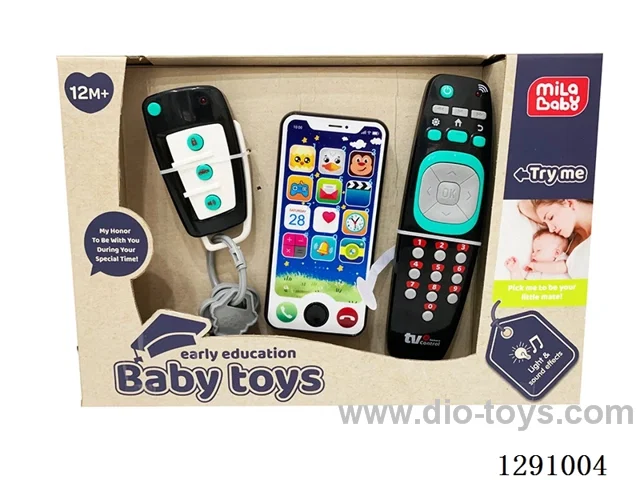 Toy Remote Control (2x AAA), Toy Key (3x AG13), Apple Phone (2x AAA)