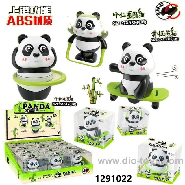 wind up panda toy in display box