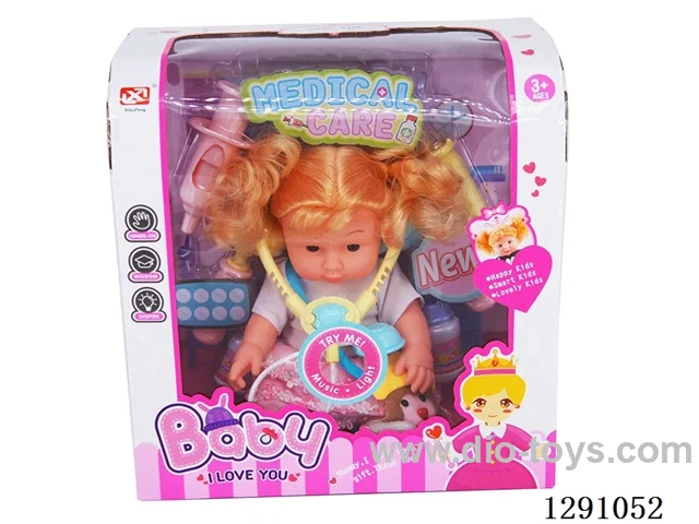 Doll + medical instruments