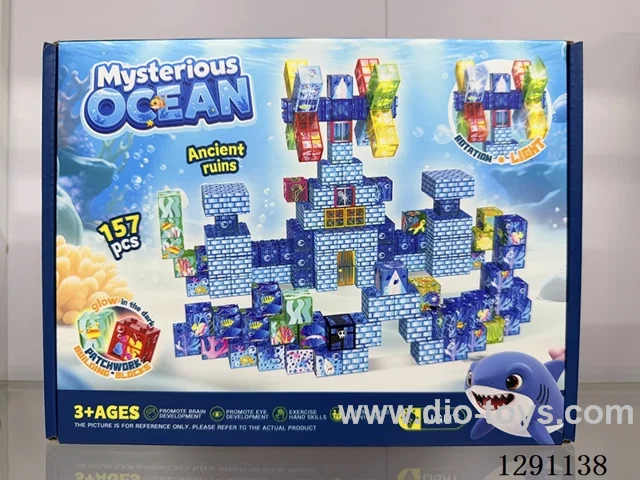 Underwater World Square Beads, 157PCS (Non-Magnetic)