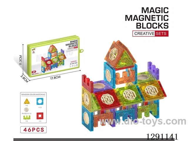 Magnetic Building Blocks, 46PCS