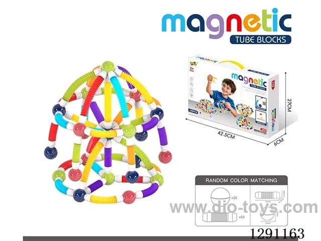 Telescoping Tube Building Blocks, 100PCS