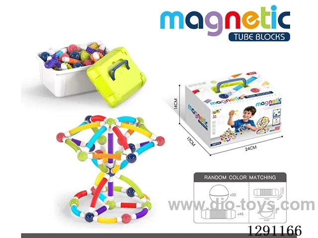Telescoping Tube Building Blocks, 80PCS