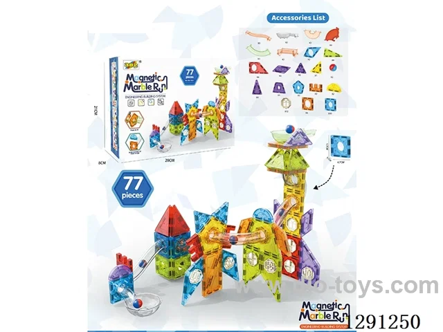 Geometric Magnetic Tiles 77PCS