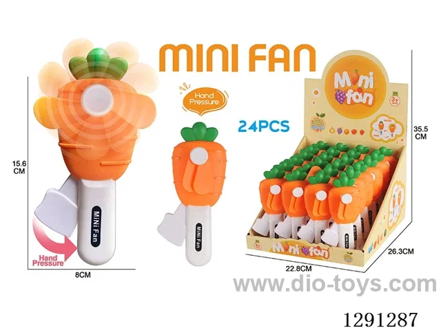 Small Hand-Press Fans, 24PCS