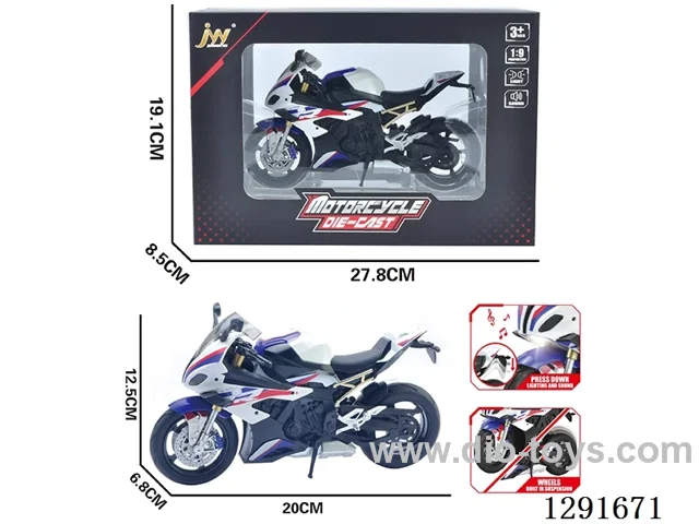 Simulation Alloy Motorcycle W L/M