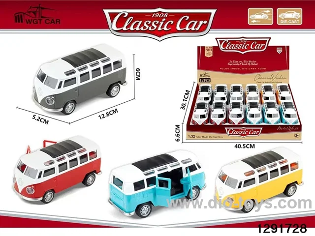 1:32 pull back metal car 12pcs in display box