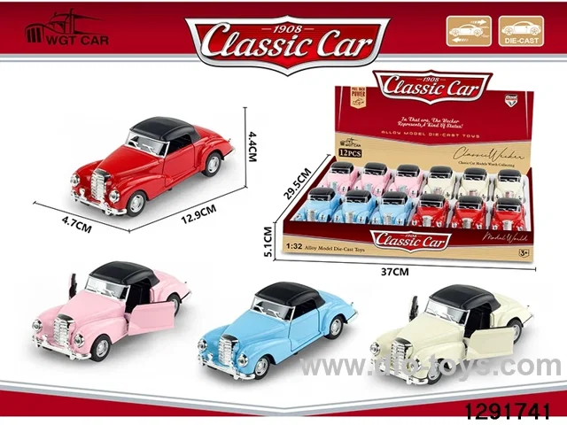 1:32 pull back metal car 12pcs in display box