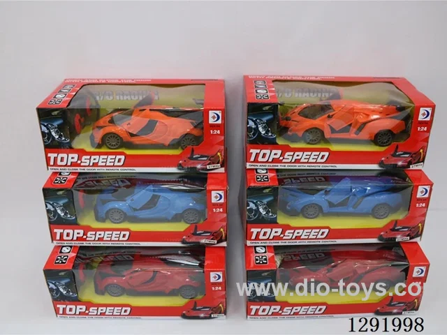 (GCC) 1:24 RC Sports Car with One-Button Door Opening not included battery