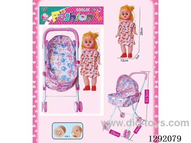 doll with IC + Metal Handcart
