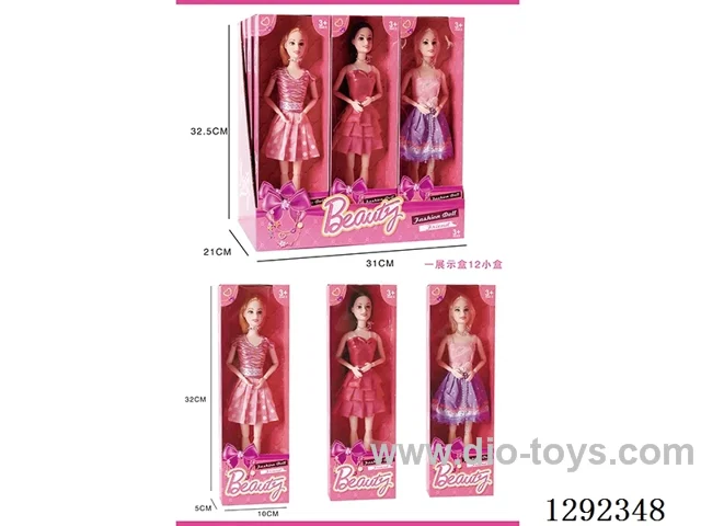 11-inch 11-Joint Solid-Body Barbie 12PCS