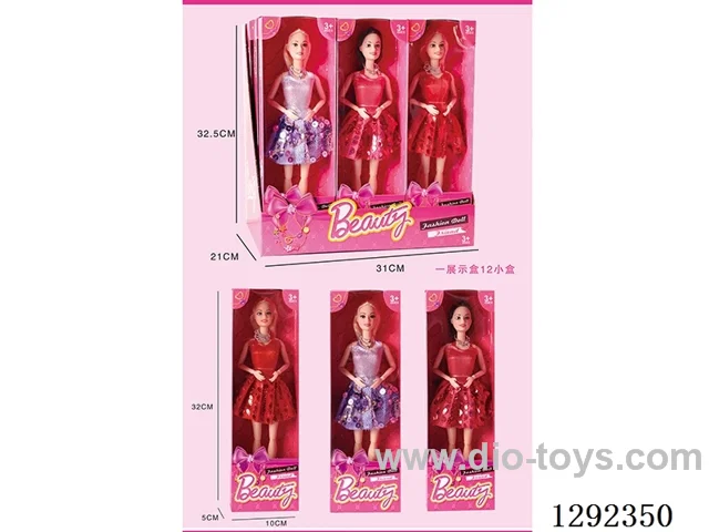 11-inch 11-Joint Solid-Body Barbie 12PCS