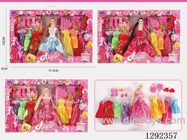 11 inch Solid-Body Barbie set 3 mixed