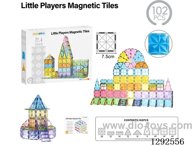 7.5CM Magnetic Tiles, Star Diamond, 102PCS