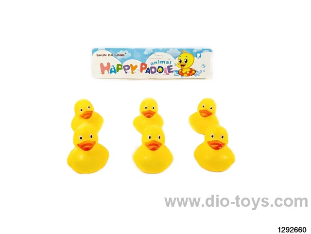 Vinyl duck 6PCS with Sound BB whistle