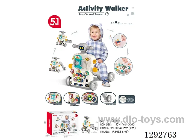 Multi-Functional Walker, 5-in-1 (Gray)
