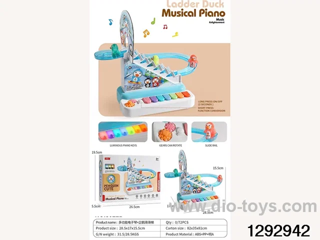 Multifunctional electronic keyboard + Penguin slide 2-in-1