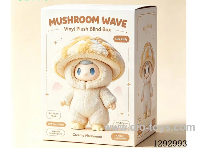 Denpa Mushroom Vinyl Plush Keychain, 10 cm