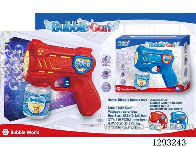 bubble gun + 65ML bubble water