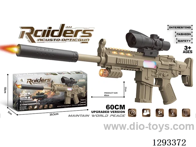 Upgraded B/O Gun with Silencer + Conch 8x Scope, W L/M (Desert Color)