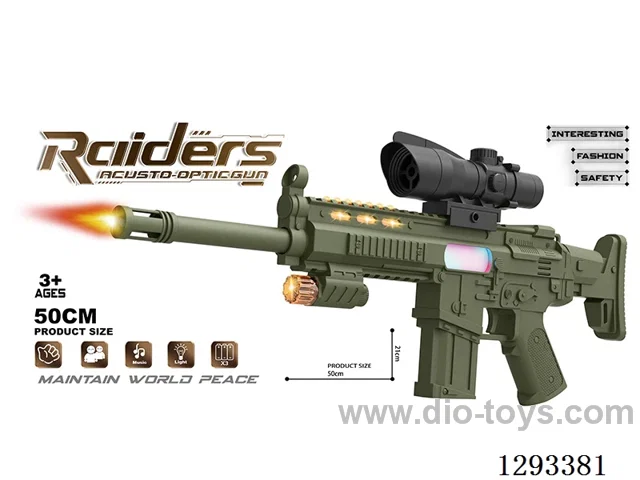 B/O Gun with Realistic Conch 8x Scope W L/M (Army Green)