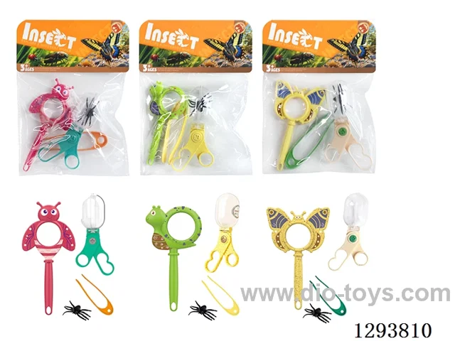Educational Observation Clips and Magnifying Glass Set