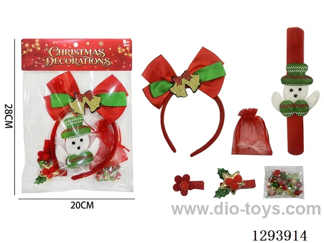 Christmas Accessories Set: Hair Clips (Random Assortment)