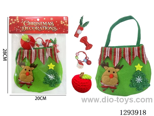 Christmas Accessories Set: Hair Clips and Keychains (Random Assortment)