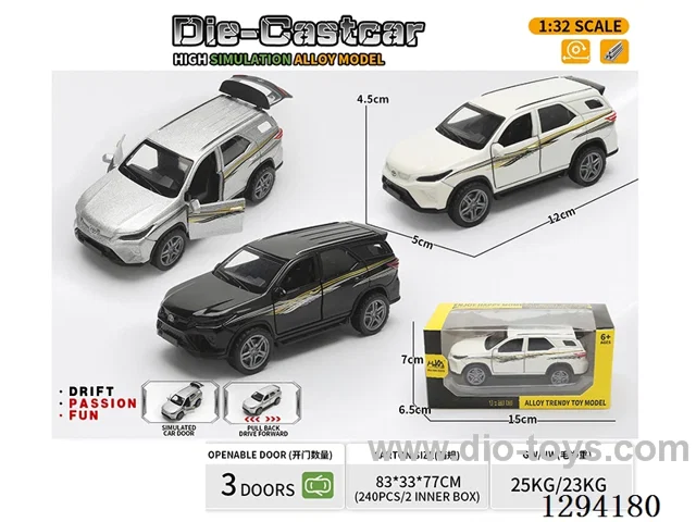 1:36 pull back alloy car 3 colors
