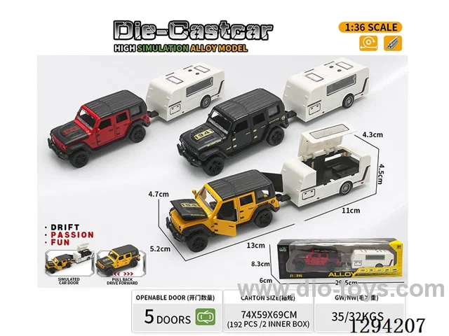 1:36 pull back alloy car 3 colors