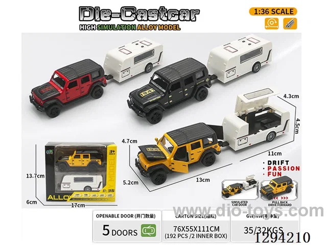 1:36 pull back alloy car 3 colors