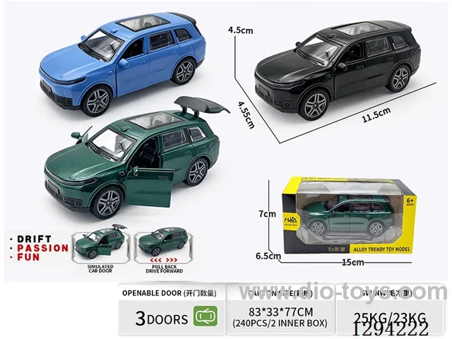 1:36 pull back alloy car 3 colors