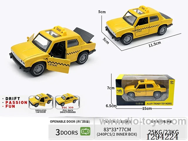 1:36 pull back alloy car