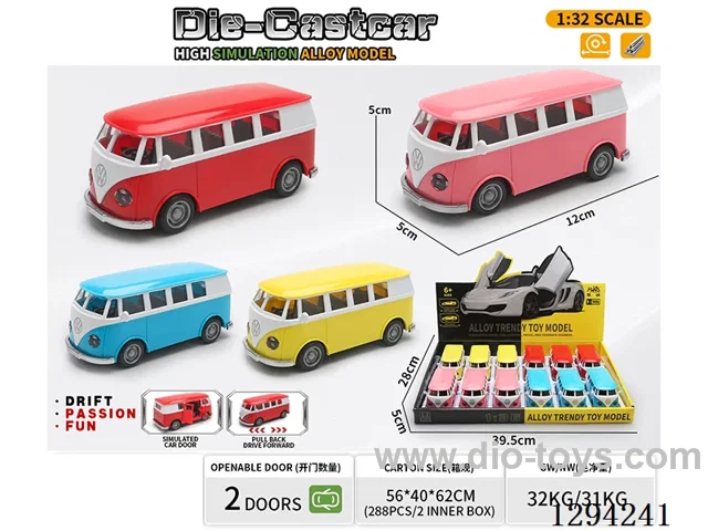 1:36 pull back alloy car 4 colors 12PCS
