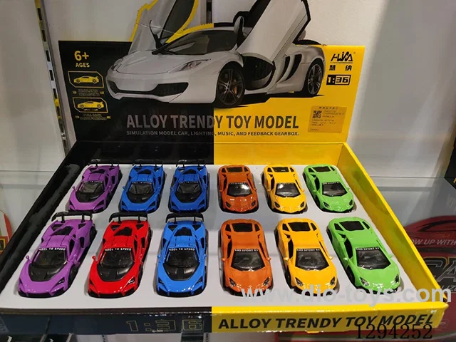 1:43 pull back alloy car 12PCS