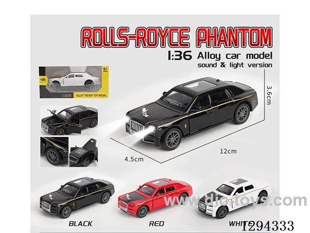 1:36 pull back alloy car 3 colors W L/M