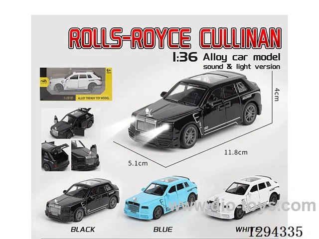 1:36 pull back alloy car 3 colors W L/M