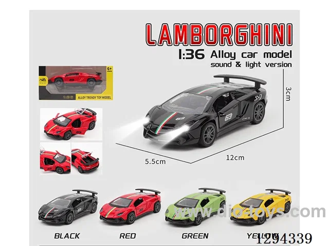 1:36 pull back alloy car 4 colors W L/M