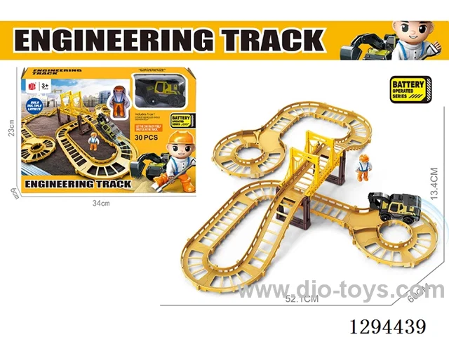 Electric Construction Track Toy in window box