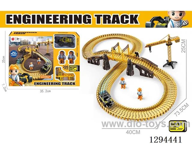 Electric Construction Track Toy in window box