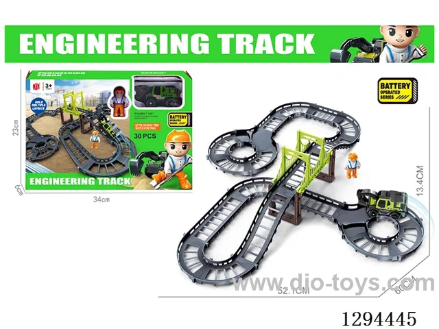 Electric Construction Track Toy in window box